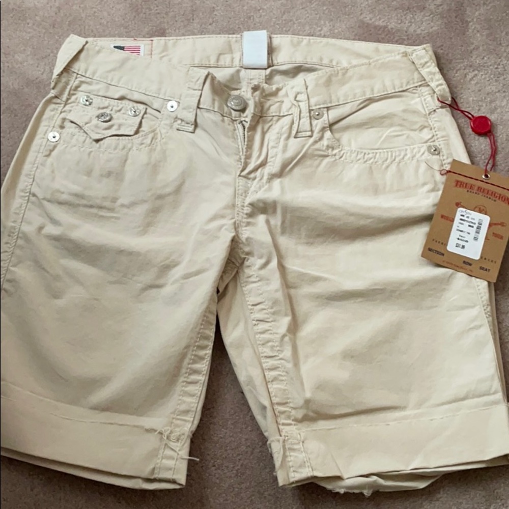Khaki true religion shorts